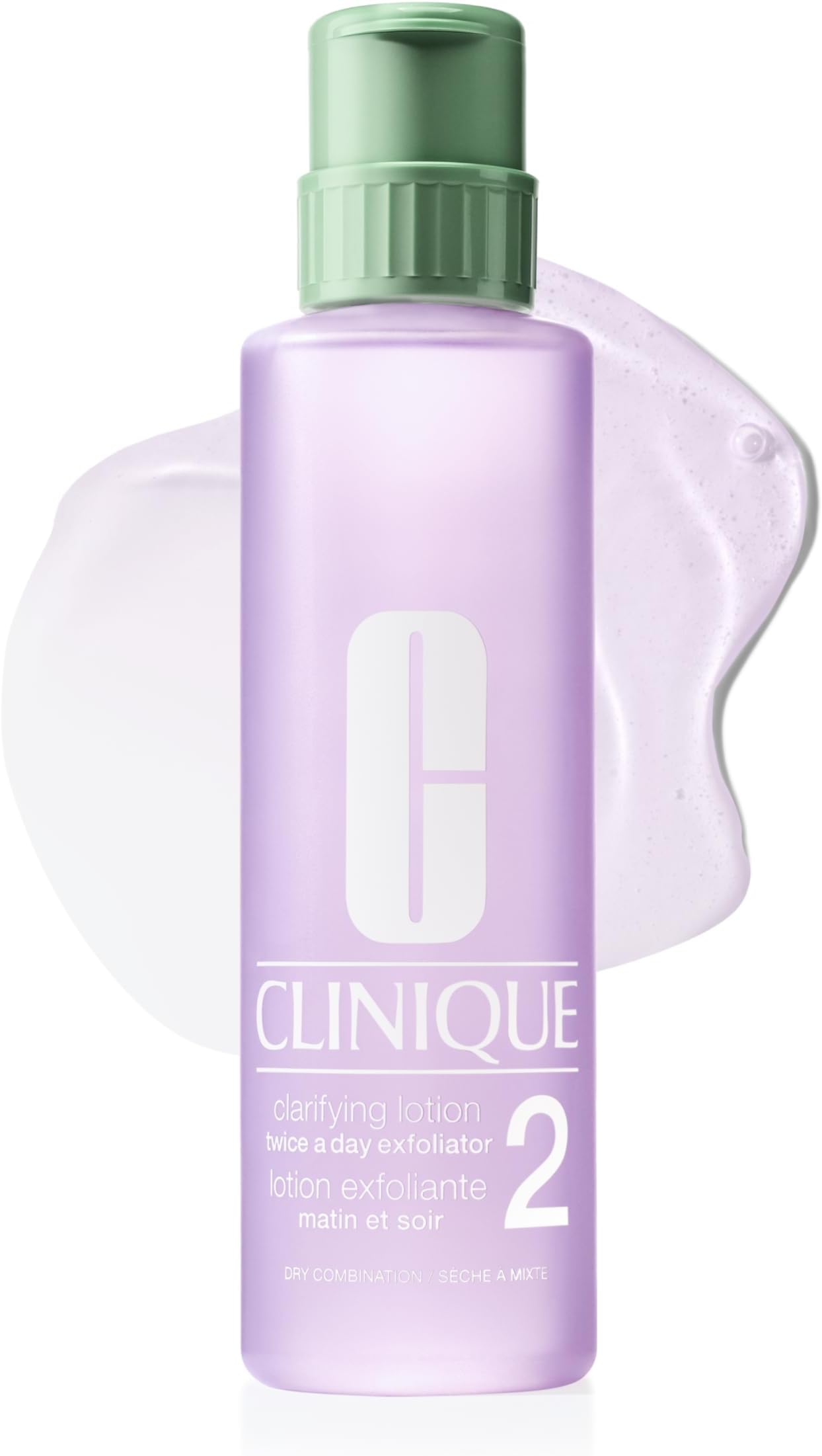 Clinique 3-Step Clarifying Lotion Face Exfoliator 2 | Toner With Witch Hazel | For Dry Combination Skin Types