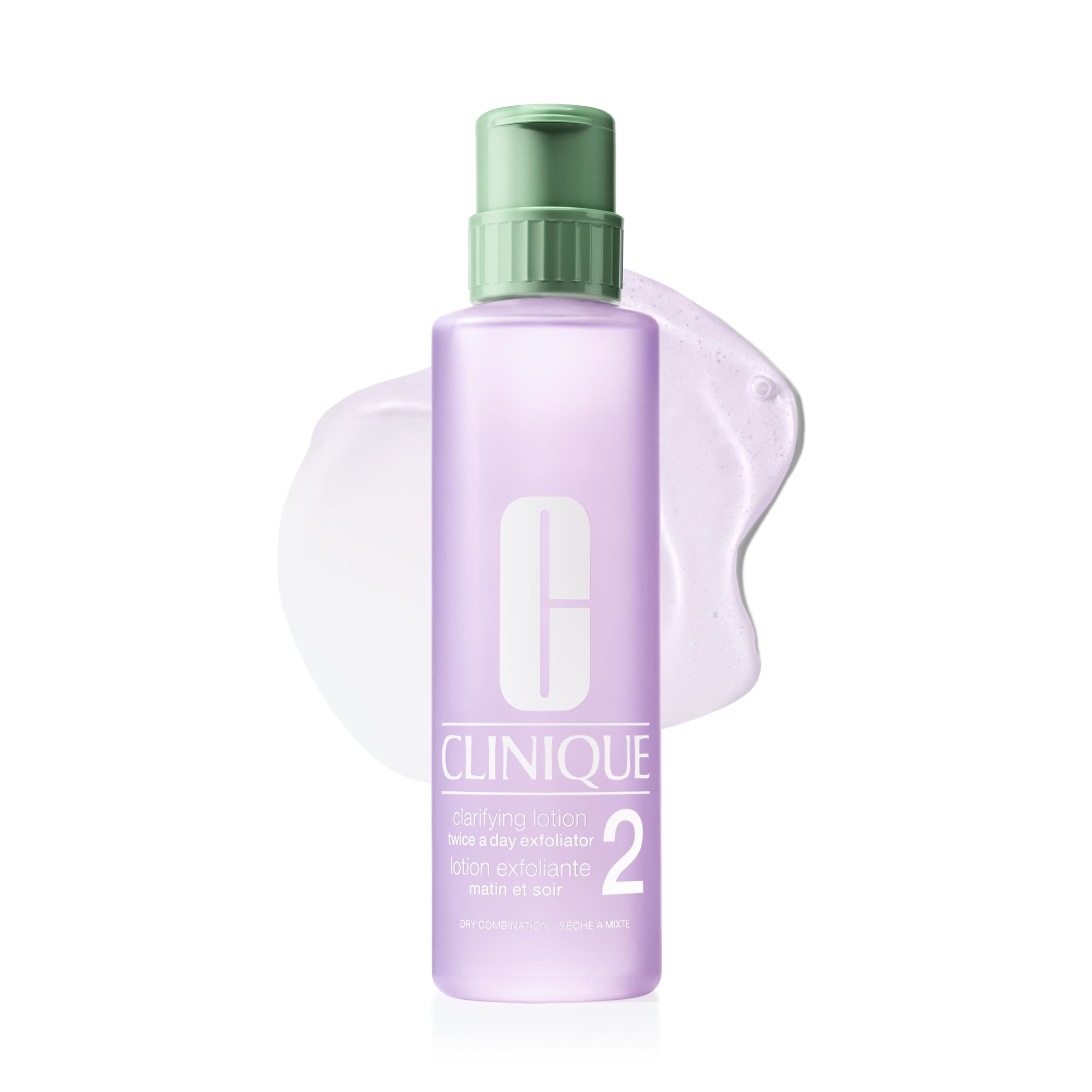 Clinique Clarifying Lotion 2 | Gentle Exfoliator For Dry Combination Skin Types | Face Toner With Witch Hazel | Step 2 in 3-Step Skin Care Routine, 16.5 Fl Oz