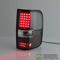 Vista 6 de AKKON - Para Ford F150 F-150 Camioneta Pickup Styleside Modelo 2004-2008, Faros Traseros LED Negros, Lámparas de Reemplazo de Freno