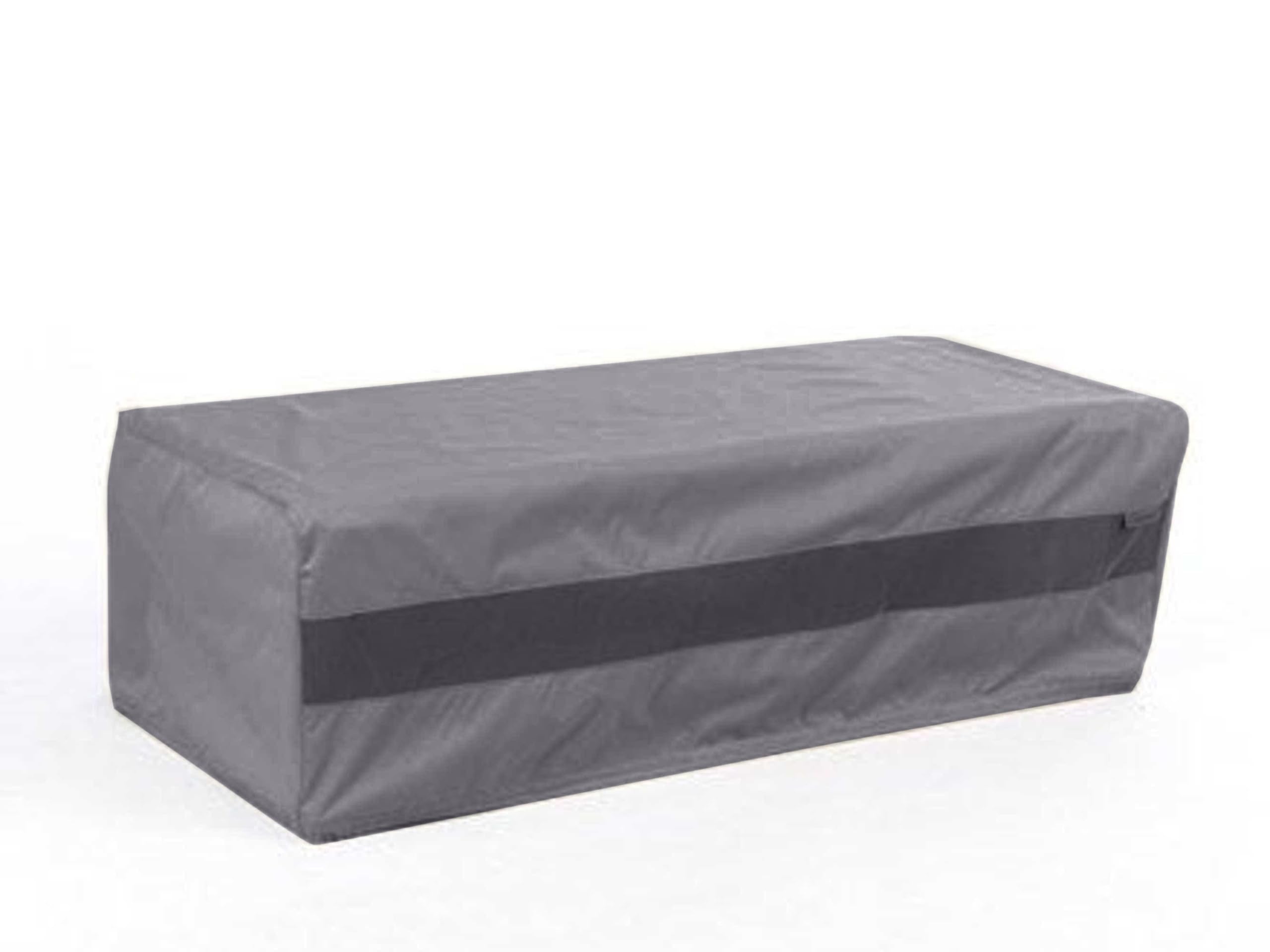 Covermates Elite Rectangular Ottoman Cover – Water-Resistant 300D Polyester, 48W x 28D x 18H, Charcoal