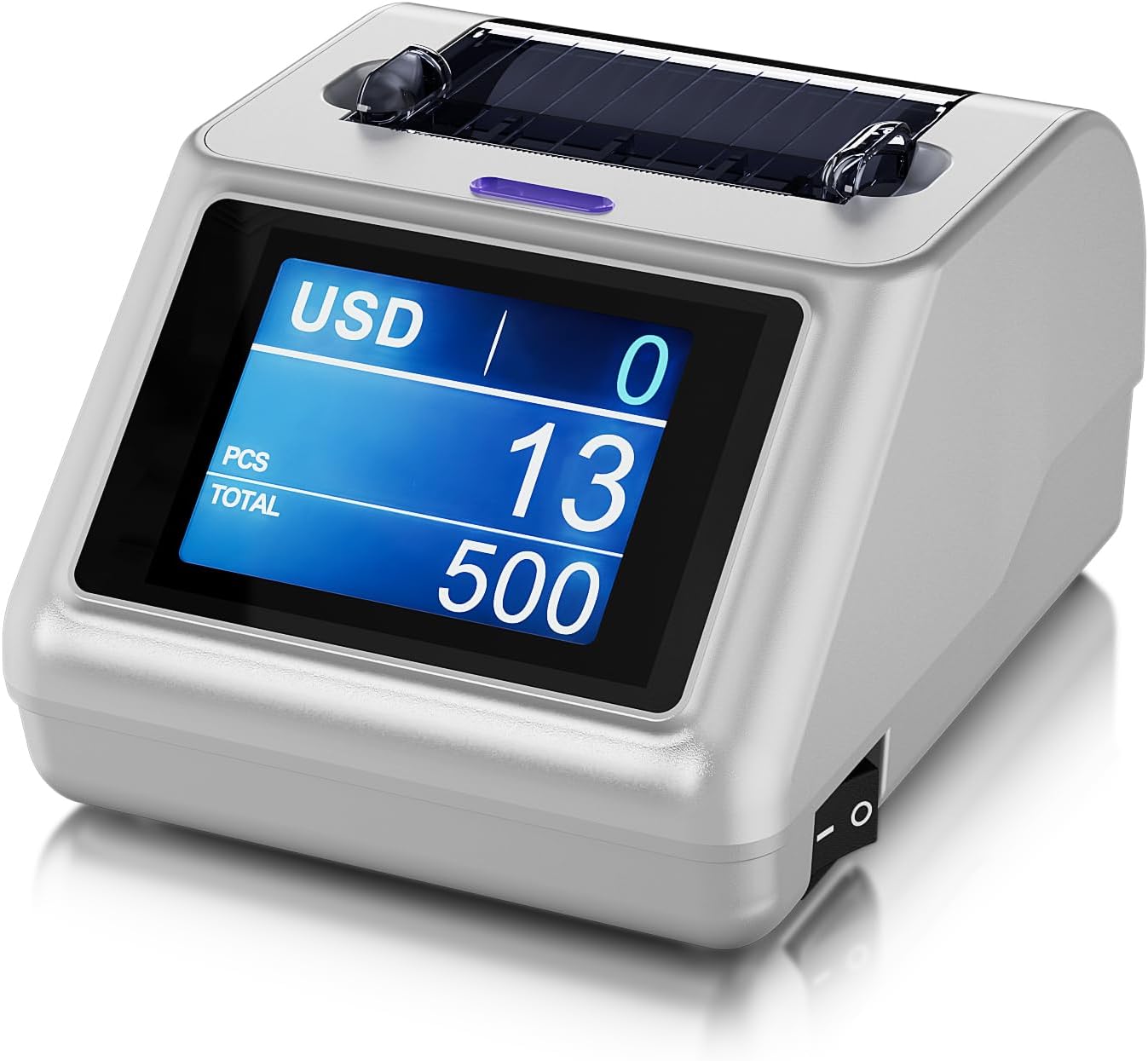 LOLARAN Thermal Printer for Money Counter Mixed Denomination, TFT Screen, RJ-11 Plug, 9600 Baud Rate, Printer and External Monitor 2-in-1, Suitable for 58mm Thermal Paper, Paper Shortage Detection