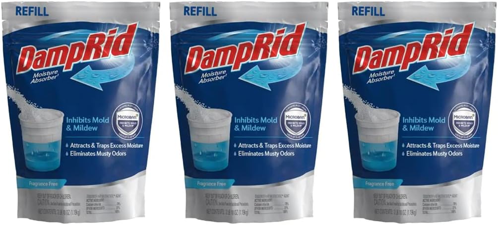 Damprid Fg30k Moisture Absorber Refill, 42-ounce (3 Pack)