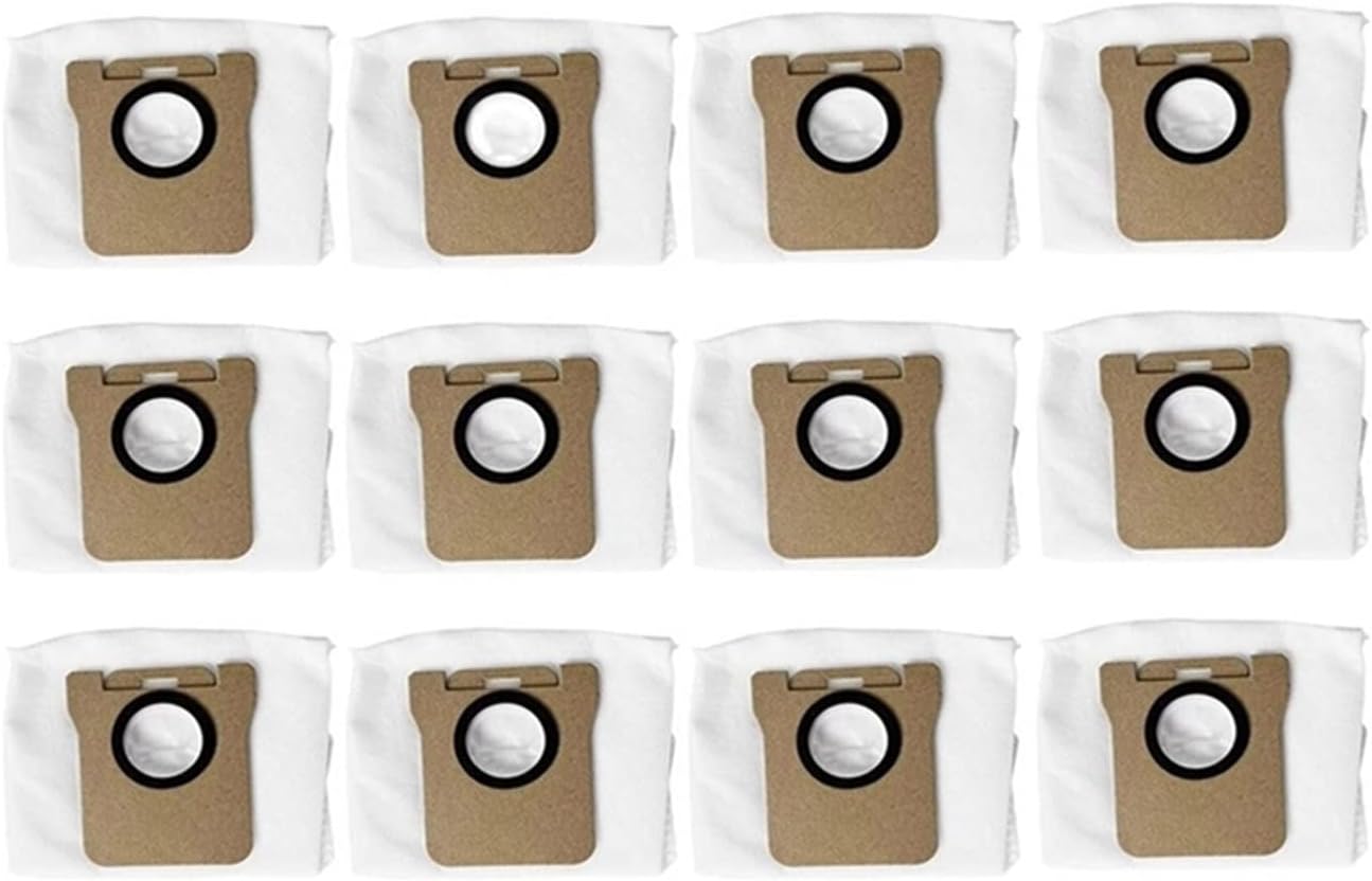 TEidea 12PCS Vacuum Cleaner Dust Bag Spare Parts Kit, Compatible for Dream L10S Ultra/Compatible for Mijia B101CN/Compatible for Dream S10 S10 Pro (Color : 12 x Dust Bag)