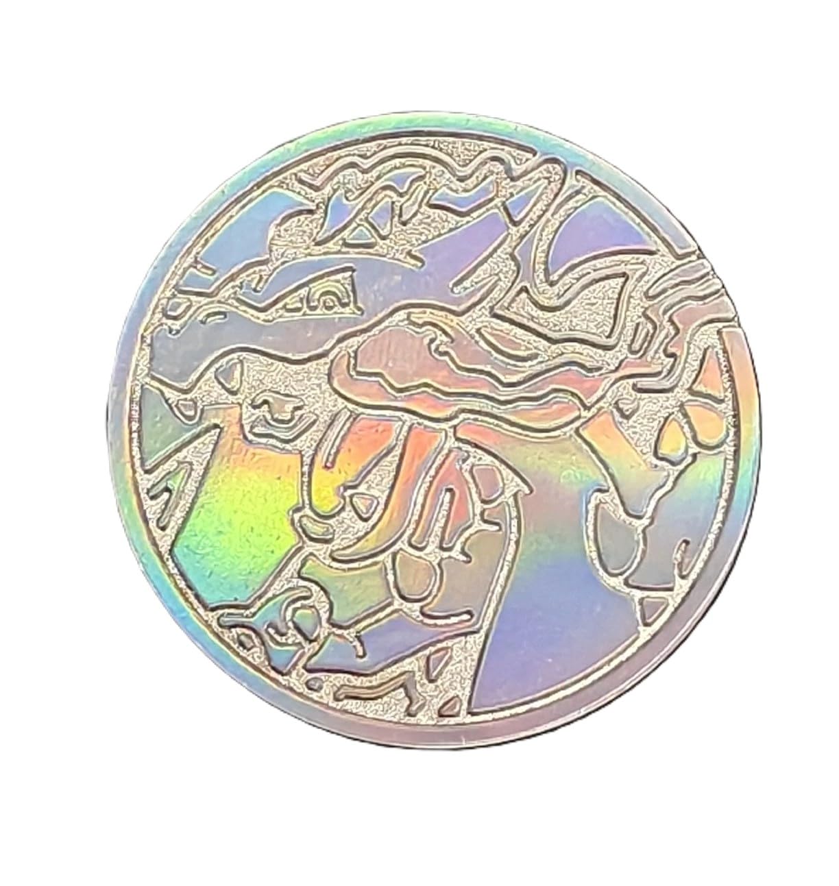 BB-Toy-Trades Compatible with Pokemon Pin Flipping Coin Shiny Trading Card Trading Card Coin with BB-Toy-Trades Shipping Protection - Charizard Mega Glurak X UPC — image 1