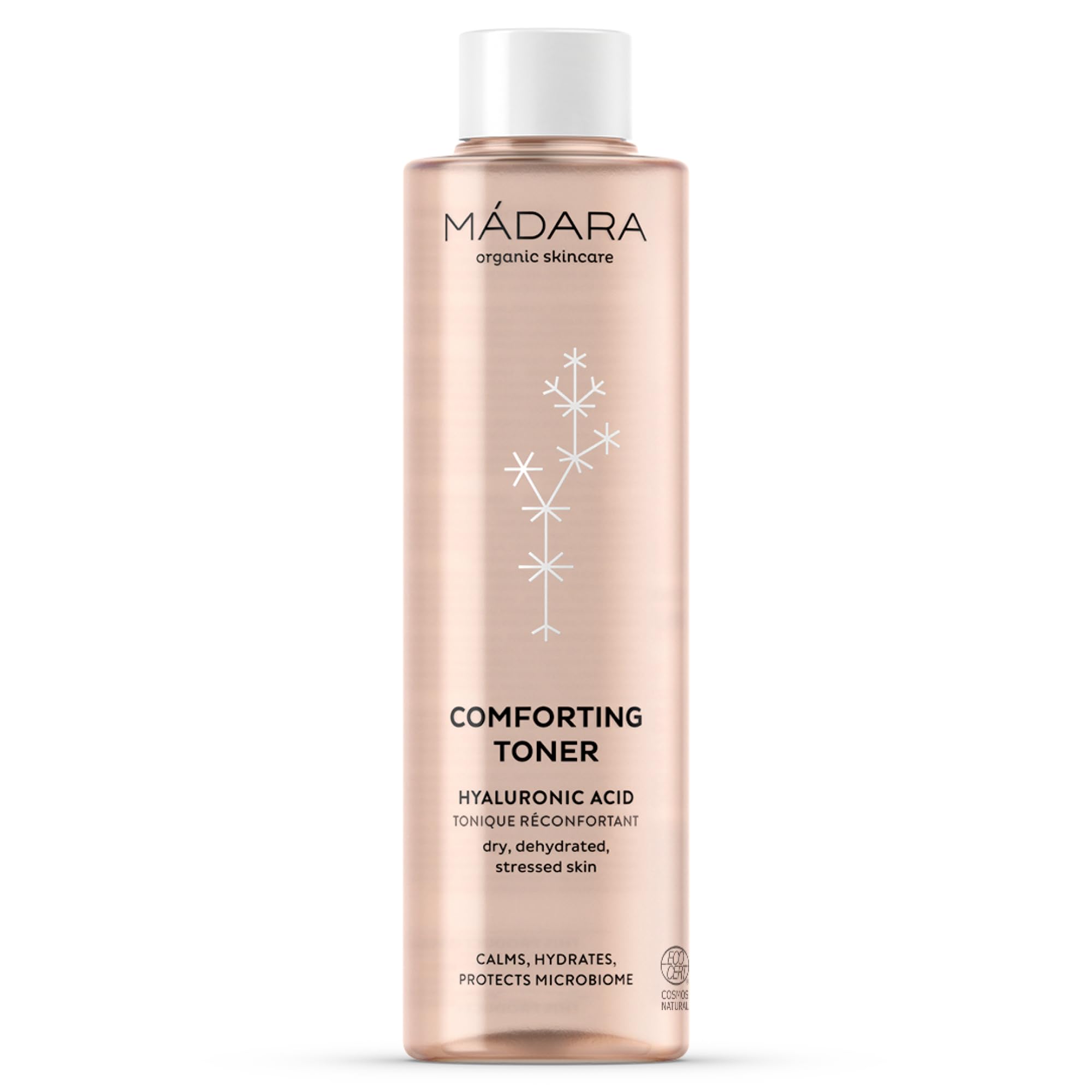 MÁDARA Organic Skincare Comforting Hydrating Toner, pH-Balancing Face Toner with Hyaluronic Acid, Soothes Sensitive Skin and Supports Skin Microbiome, Vegan, 200 ml