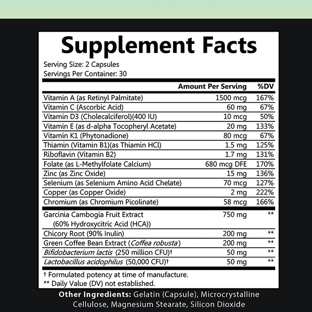 Probiotic Immunity Supplement – Probiotic Infused Multi-Vitamin with Zinc, Chromium, Selenium & Essential Vitamins – Supports Healthy Gut Flora, Digestive Health, and Immune System (1-Bottle)