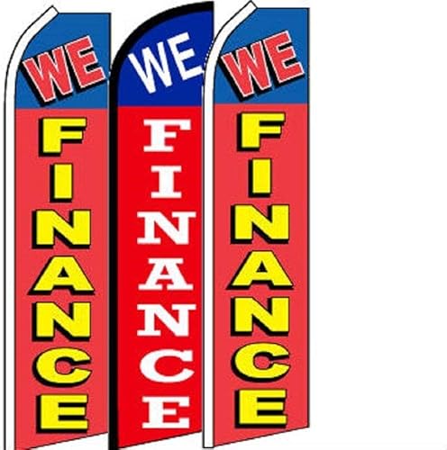 Miniatura 1 de Premium 3 Pack Set We Finance #2 Swooper Windless Flag