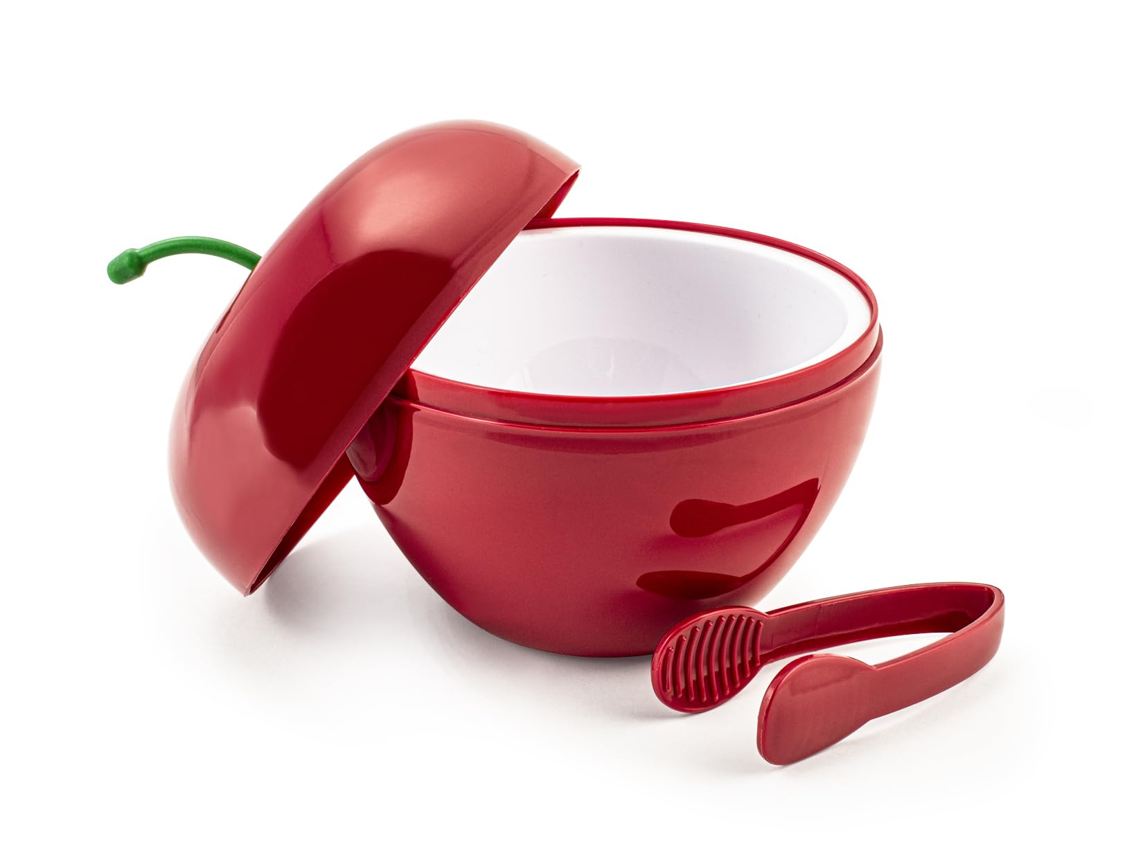 Home Seau à Glace Cerise en polypropylène, Couleur Rouge, avec Pince, 15 cm