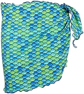 Fin Fun Mermaid Girls Swimsuit Cover Up - Aussie Green