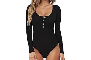 Elegant Henley Bodysuit: Epitome of Chic and Comfort