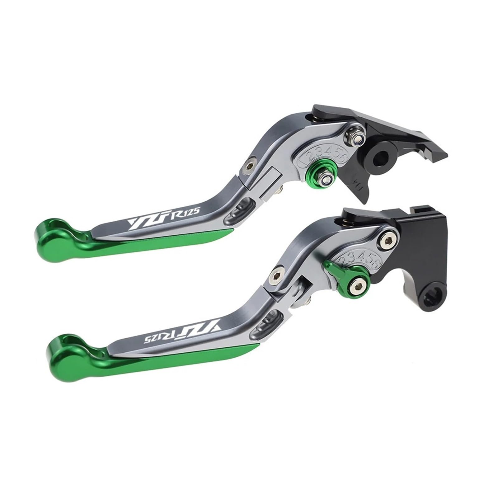 Jghfdws 14 Motorcycle Brake Clutch Lever Set For Yzfr125 Motorcycle Folding Extendable Brake Clutch Levers(14)