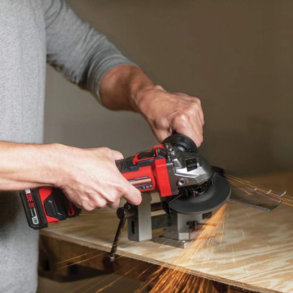 Skil - AG290202 SKIL 20V 4-1/2 Inch Angle Grinder, Includes 2.0Ah PWRCore 20 Lithium Battery and Charger - AG2902-10