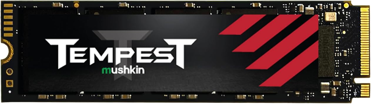 Mushkin Tempest 2TB PCIe Gen3 x4 NVMe 1.4 M.2 2280 Internal Solid State Drive SSD 3D NAND Flash - MKNSSDTS2TB-D8
