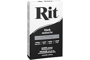 Rit, 1-1/8 oz Black Purpose Powder Dye - Great for Shoe Dye...
