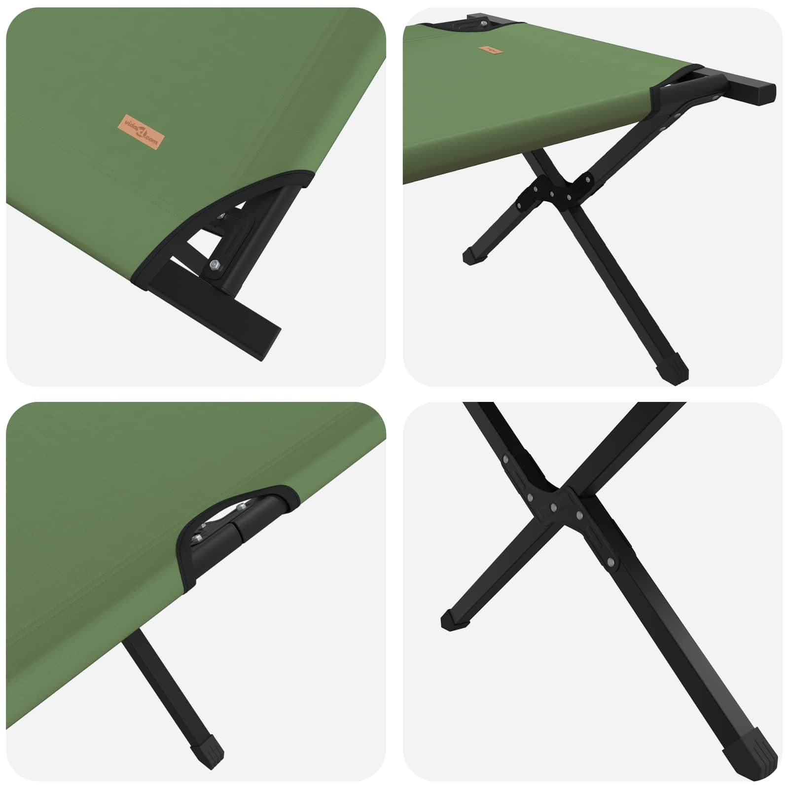 Generisch Klapp Schlafbett fürs Camping Grün 193 x 69 x 45 cm,Sportartikel,Outdoor-Aktivitäten,Camping Wandern,Camping-Möbel,Feldbetten-42003178
