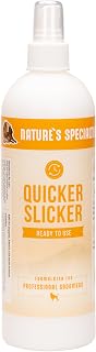 Quicker Slicker by Nature's Specialties: Ready-to-Use Detangling & Conditioning Spray for Dogs & Cats, Pro Groomer Favorite, Restores Moisture, 16oz USA Made