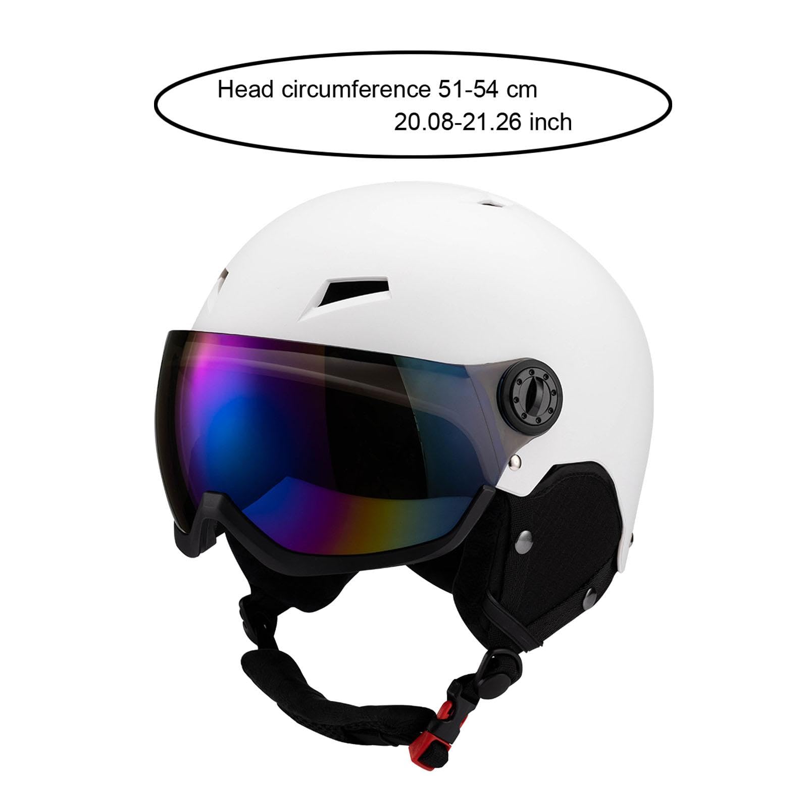 Kask narciarski okulary ochronne kask deskorolkowy do sportów zimowych na zewnątrz biały S