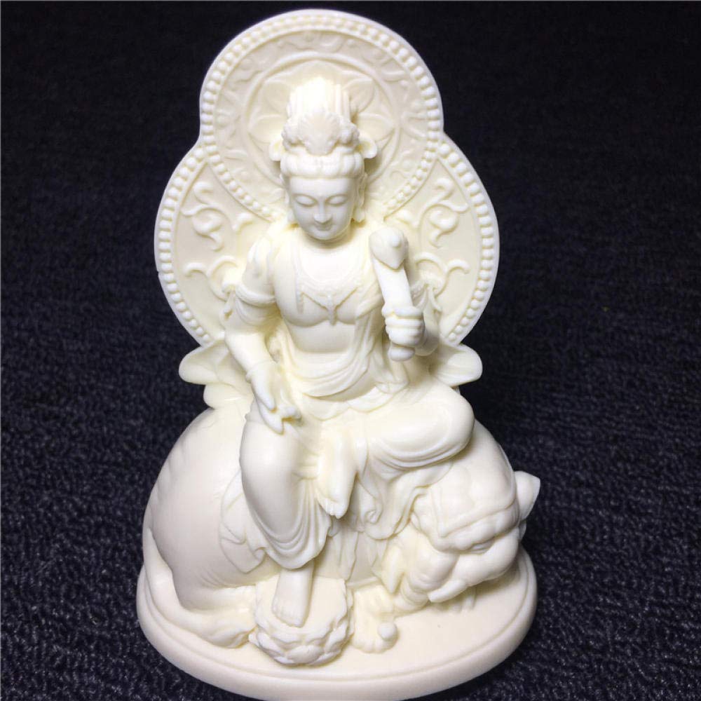 Statue Bouddha blanc pour décoration maison et bureau