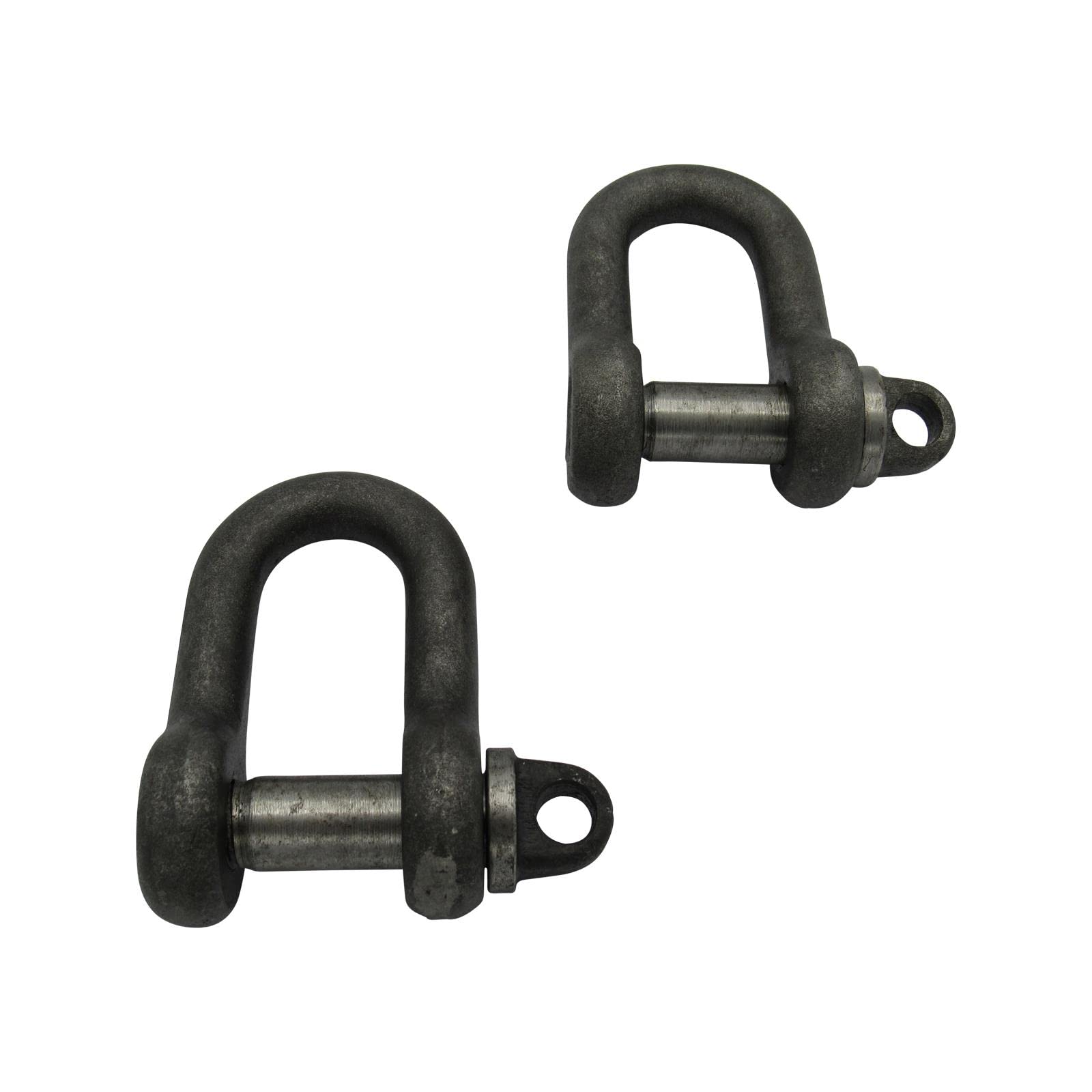 X2 0.25 Ton Self Colour Large Dee Shackles with Screw Pin - 250KG D High Tensile Lifting Towing