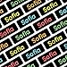 175 personalisierte Mini-Namensaufkleber (16x6 mm) zum Markieren von kleinen Gegenständen. Wasserfeste Klebeetiketten, perfekt für Kinder, Schule, Kindergarten - Neon