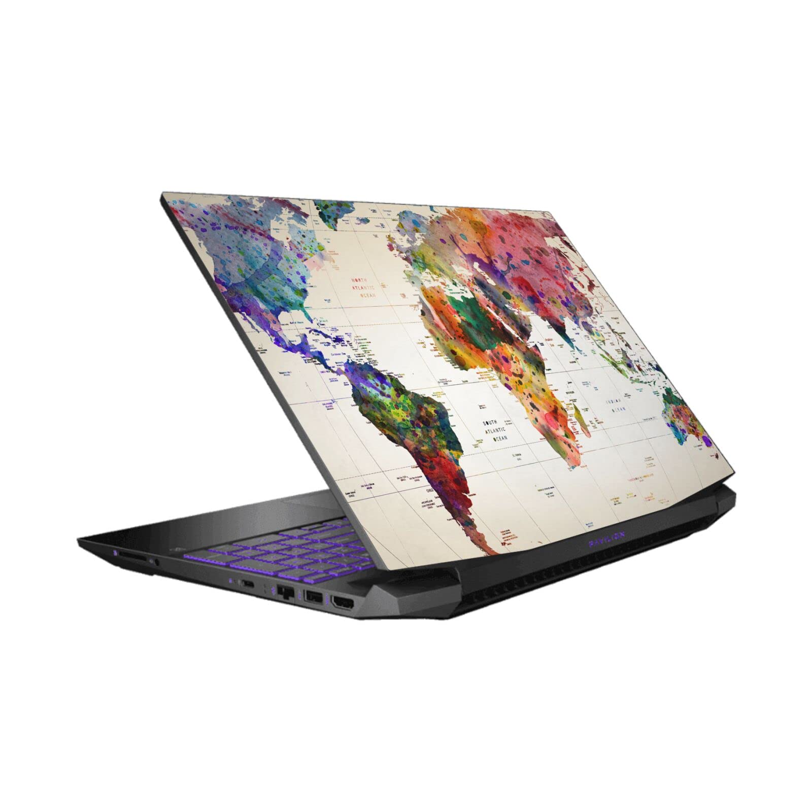 Head Case Designs Officially Licensed Mark Ashkenazi Map Of The World Pop Culture Vinyl Sticker Skin Decal Cover Compatible With HP Pavilion 15.6" 15-dk0047TX