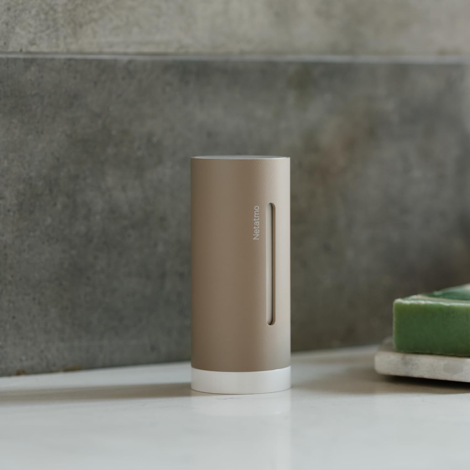 Netatmo Zusätzliches Smartes Innenmodul für Netatmo Wetterstation, Überwachung von Temperatur, Luftfeuchtigkeit und Luftqualität (CO2), NIM-S-WW, Zubehör, Sand