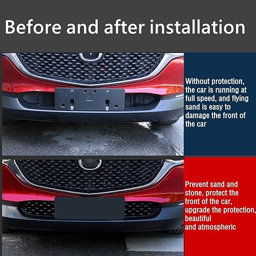 Vista 2 de Mazda CX30 Inserto de parrilla delantera para Mazda CX-30 2020-2025, accesorios ABS, material ABS, parrilla de malla frontal compatible con Mazda