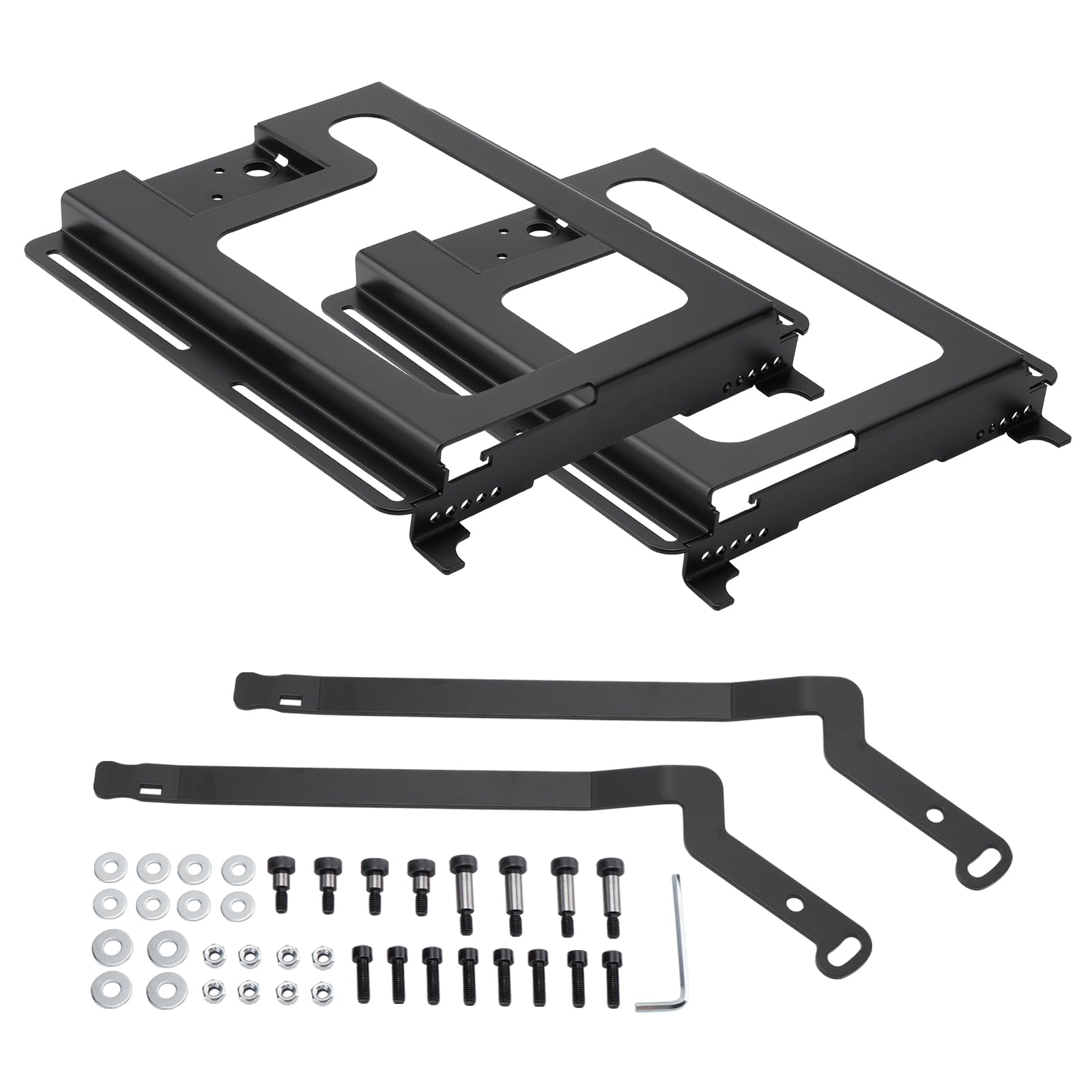 2 Pack UTV Seat Bases – Lower 1.5" & Recline 6° | Compatible with Polaris RZR 800/900, S 1000, XP 1000, XP Turbo, Turbo S, RS1