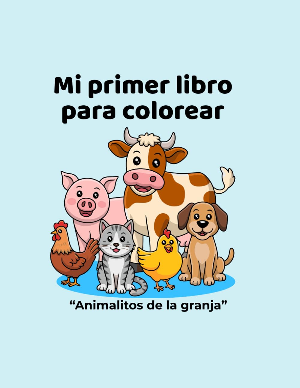 Mi primer libro para colorear: "Animalitos de la granja"