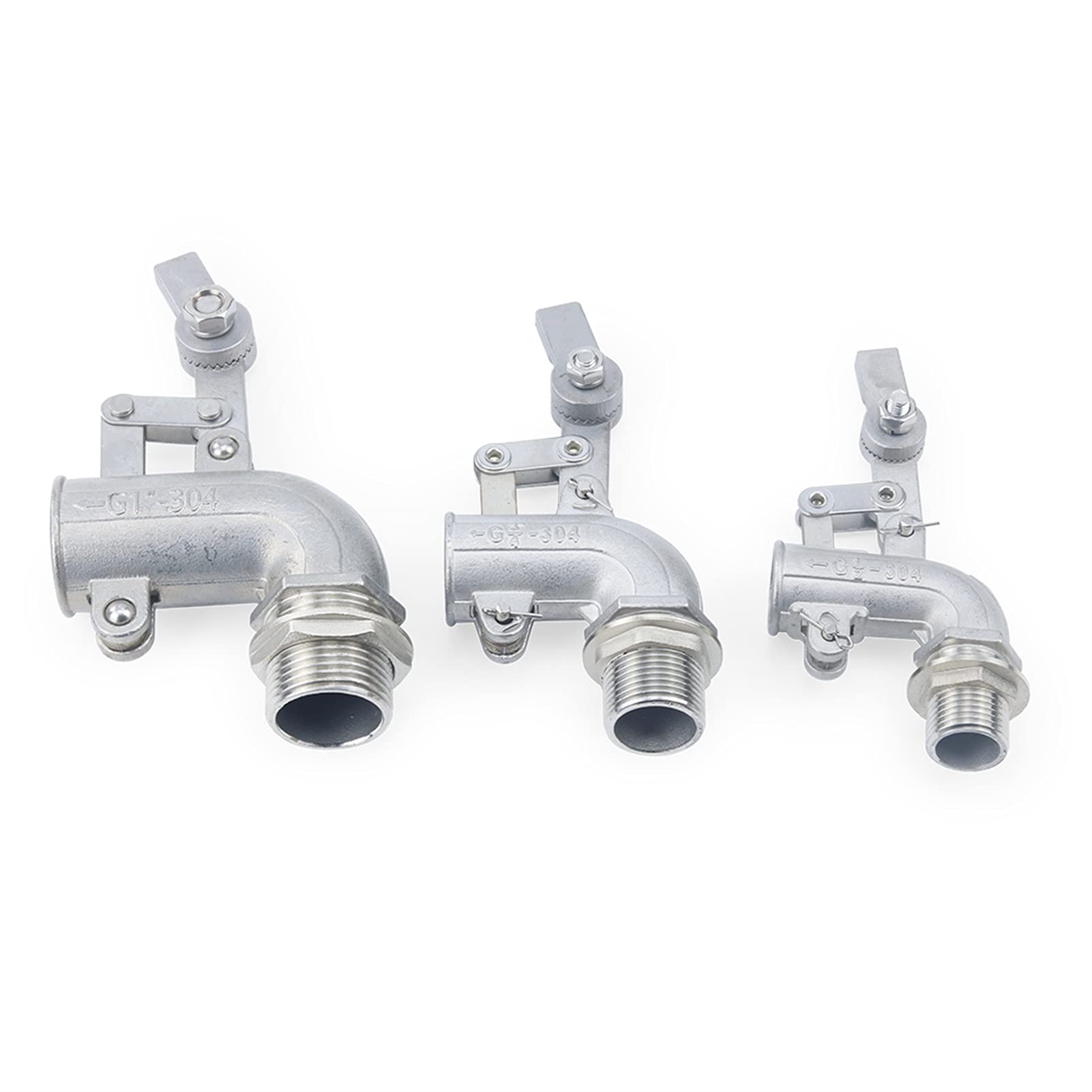Genérico 1/2 "3/4" 1 "Acero Inoxidable 304 Válvula de Flotador Ajustable Tanque de Agua Curbow Flotante Válvula de Volante Cisterna/Expansión Accesorios para Herramientas (Specification : 3/4")
