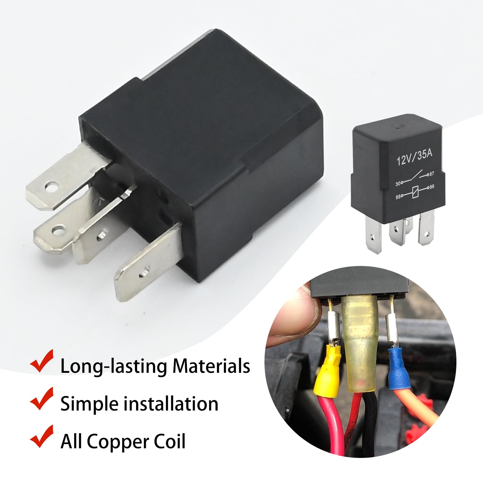 Amazon.com: Aynaxcol 99994-1502 4 Pins Relay Replacement for