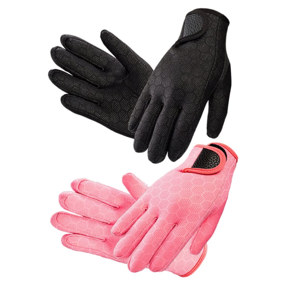 Rękawiczki, rękawiczki termiczne, zimowe rękawiczki termiczne, rękawiczki do pianki 1.5mm Thermal nurkowanie Handwear antypoślizgowe rękawiczki do pływania 1 para S różowy (Color : Pink L)