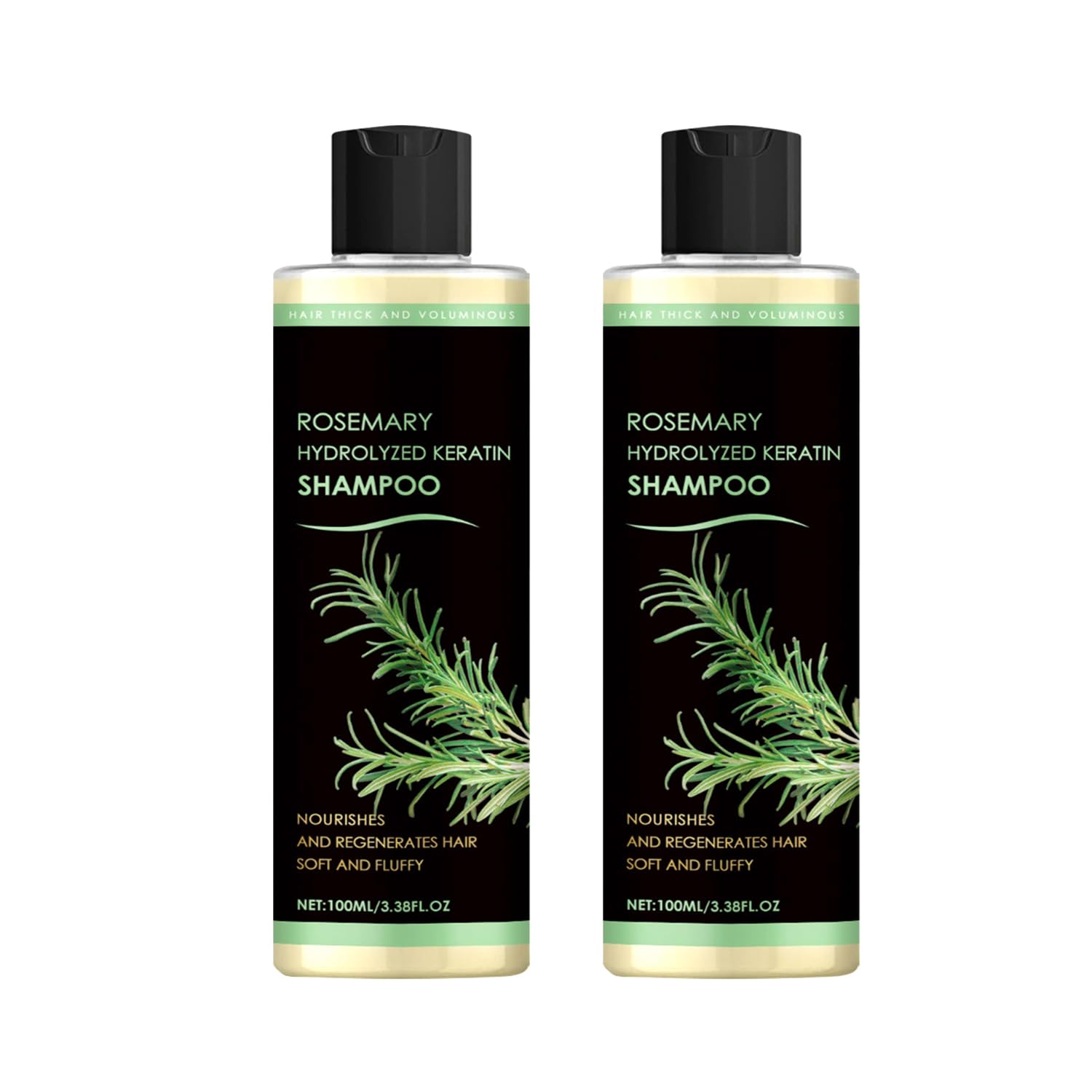 Rosemary Hair Growth Shampoo, Large Capacity Hydrolyzed Keratin Shampoo, Natural Thickening & Strengthening for Hair & Hair Growth (200 ML)