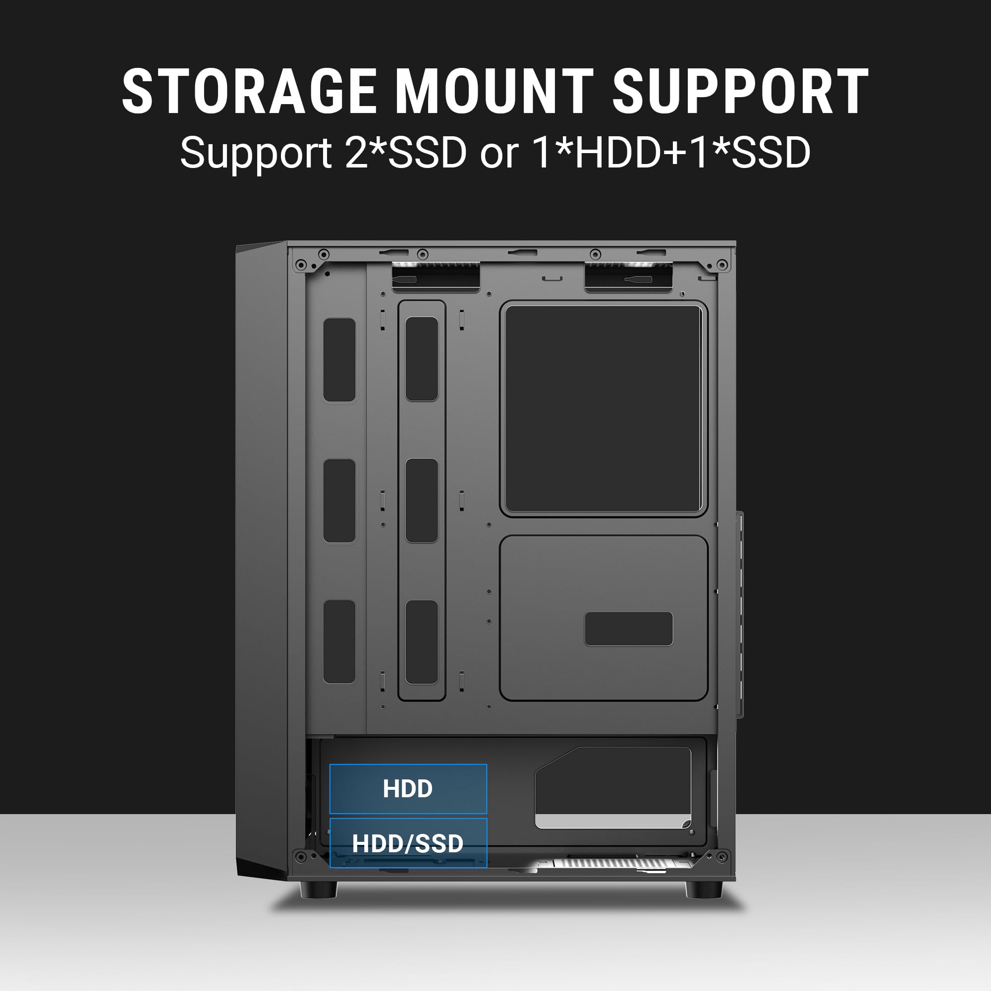 Ant Value VM40 ATX Gaming Case - ITX Support -7 Ant Value VM40 ATX Gaming Case - ITX Support -7