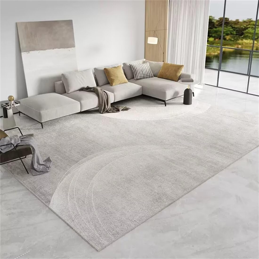 Tapis bébé pliable gris 120x200cm pour déco chambre fille