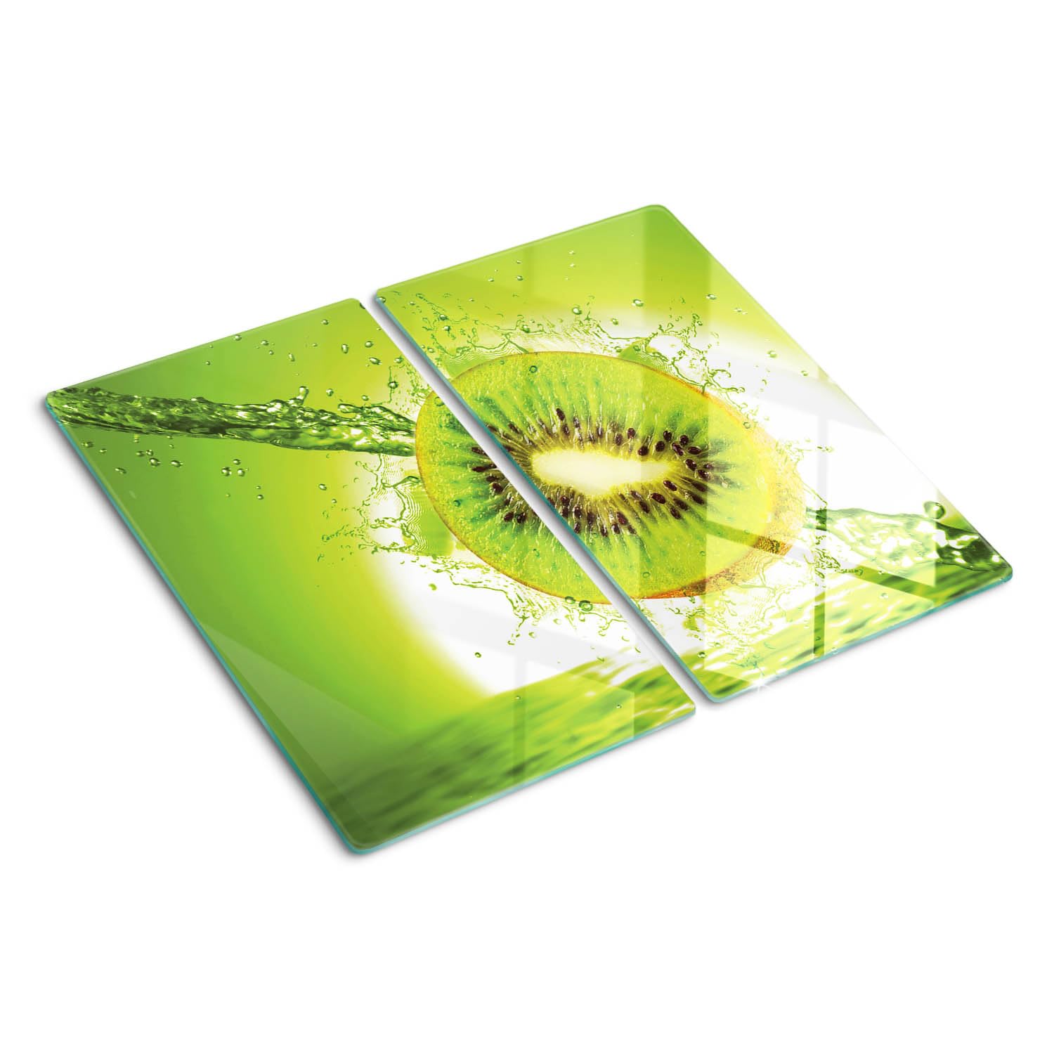 Planche de cuisine en verre 2x30x52 cm Bouquet protège-plaques