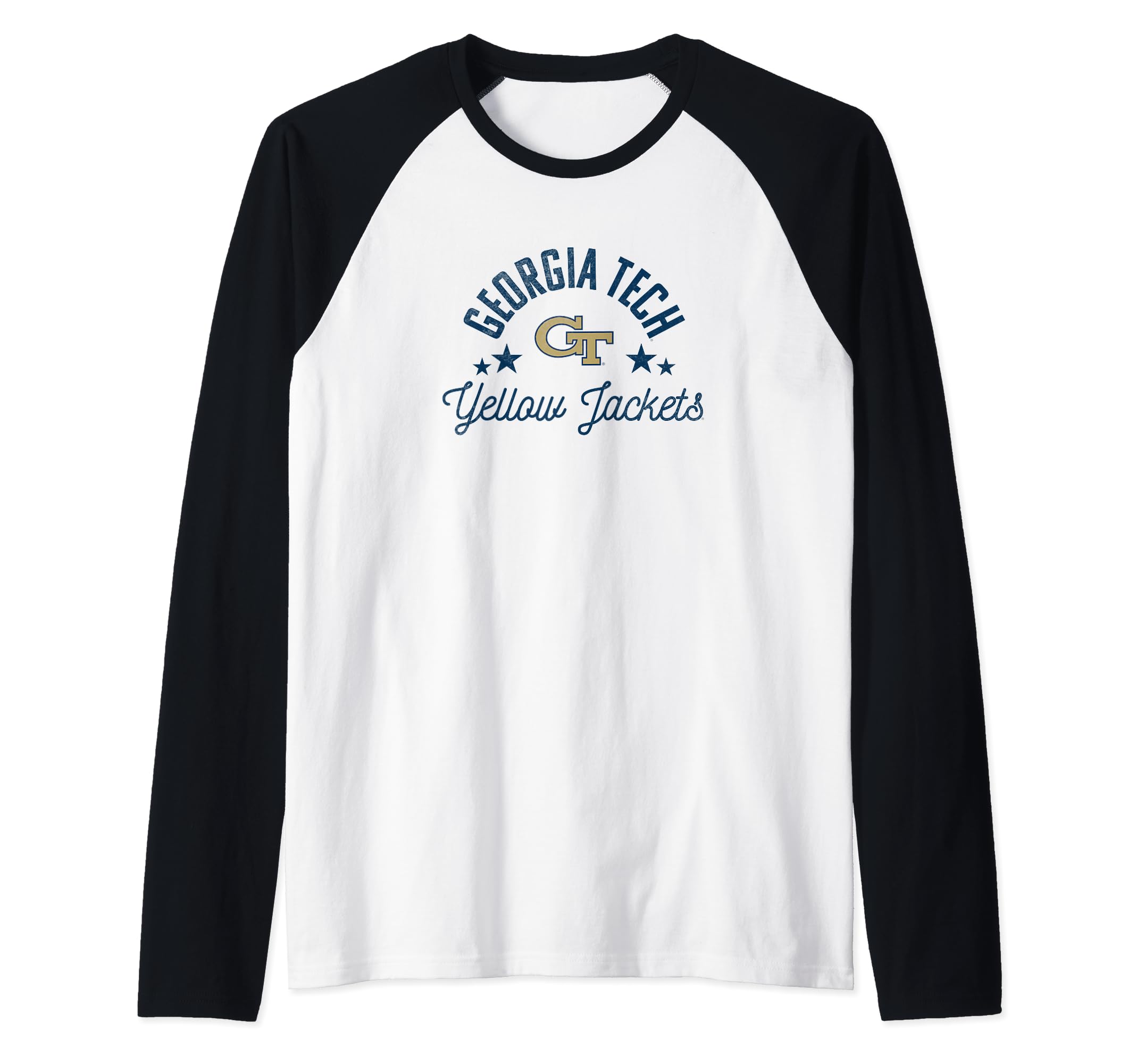 Georgia Tech Yellow Jackets Logo Raglan Baseball Tee
