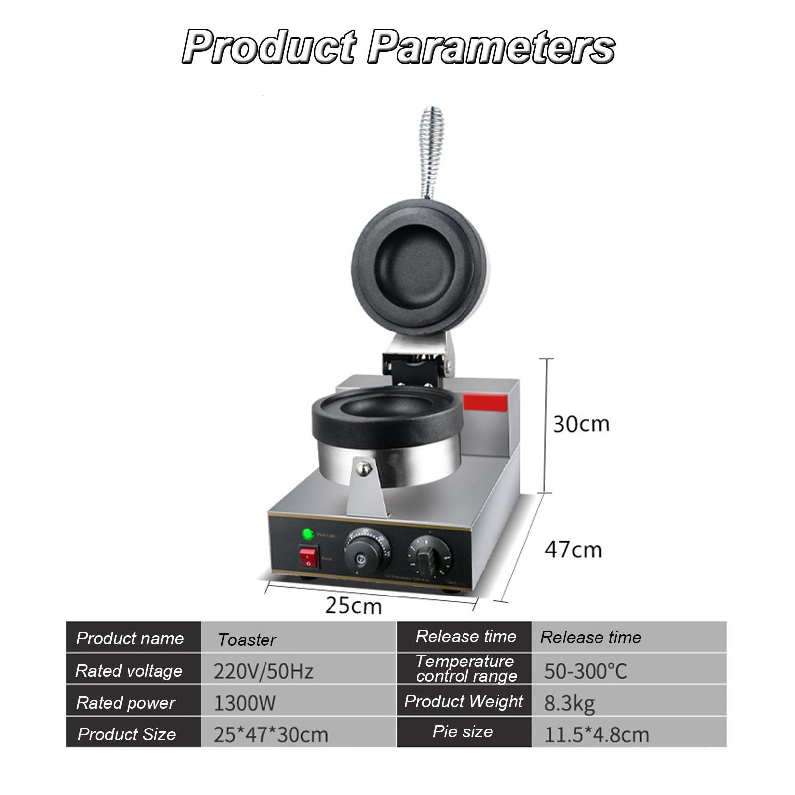Máquina para Hacer Hamburguesas, brioches y Helados, Prensa para paninis con Placas antiadherentes, Control de Tiempo y Temperatura, máquina Comercial para Hacer Hamburguesas y GOF,