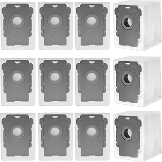 12 Pack Replacement Roomba Vacuum Bags i j s series, i Robot Vacuum Bags Fit for Roomba j6 j6+ j7 j7+ i3 i7 s9 i1 i4 i8 Vacuum Dirt Disposal Bags Reusable Rumba Accesorios Roomba Trash Dust Bin Bags