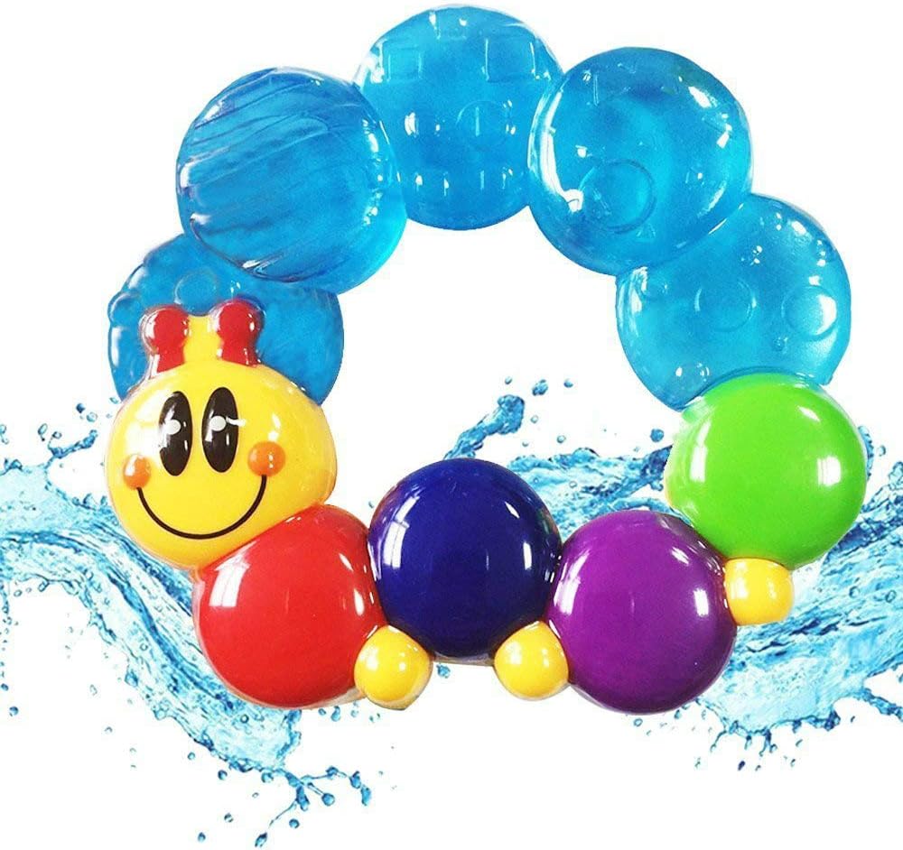 LUKAT Baby Teething Toys, Baby Teether Ring Multi-color Silicone Teether for Baby Infant Newborn BPA Free