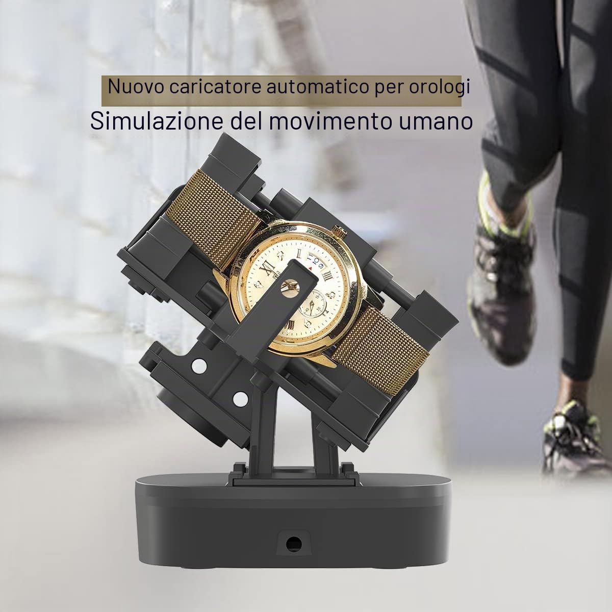 Orologio Winder per orologi automatici, Supporto singolo e doppio Spinner, Orologio automatico Turner, Dispositivo rotante