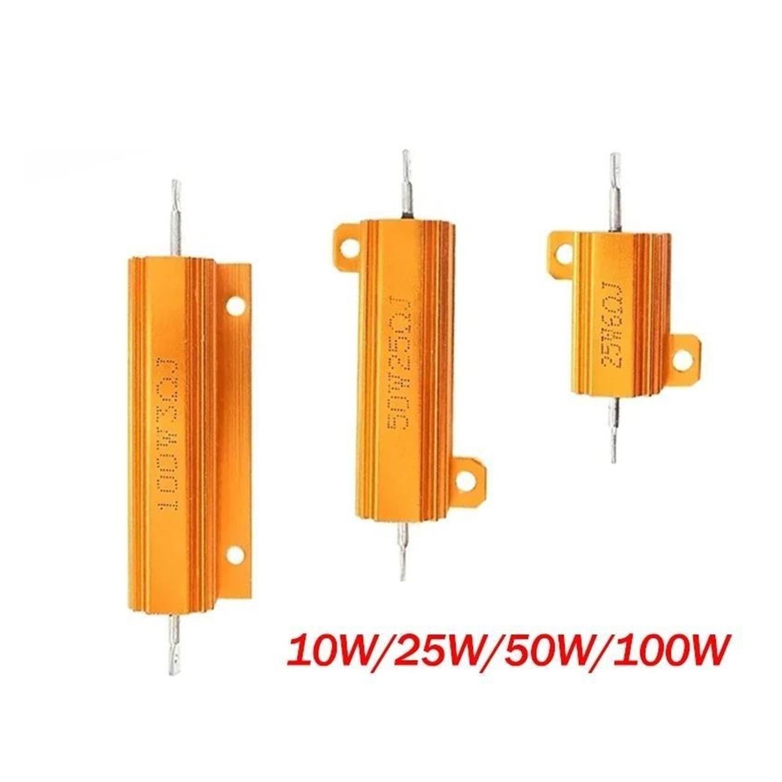 1PCS Aluminium Power Metal Shell Fall Drahtwiderstand
