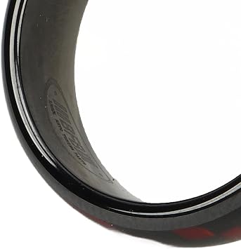 Brilluxa NFC Access Ring, Carbon Fiber Smart Ring and Contactless Access Token, 18.9 mm / 0.74 in ID Wearable Finger Key Card Replacement for Door Entry and Keyless Unlock Systems