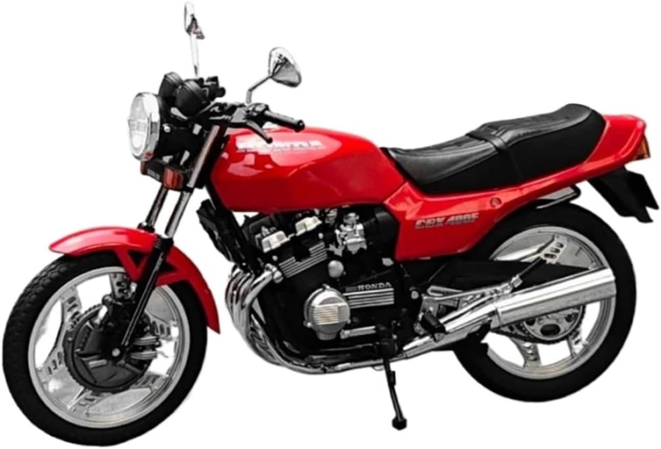 Scale Model 1:12 Scale for CBX 400F Motorcycle Model Kit Red Static Die Casting Collection Ornaments Collectible Ornaments