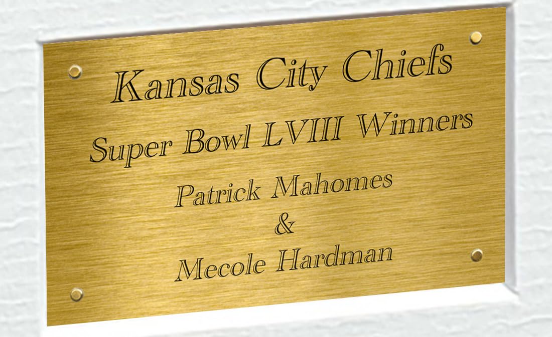 Patrick Mahomes Mecole Hardman Kansas City Super Bowl LVIII 58 Winners Autographed Signed 12x8 A4 Photo Photograph Picture Frame American Football Poster Gift Colour