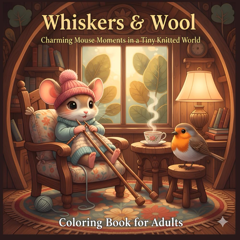 Whiskers & Wool: Charming Mouse Moments in a Tiny Knitted World (Cozy Knitting Animals)