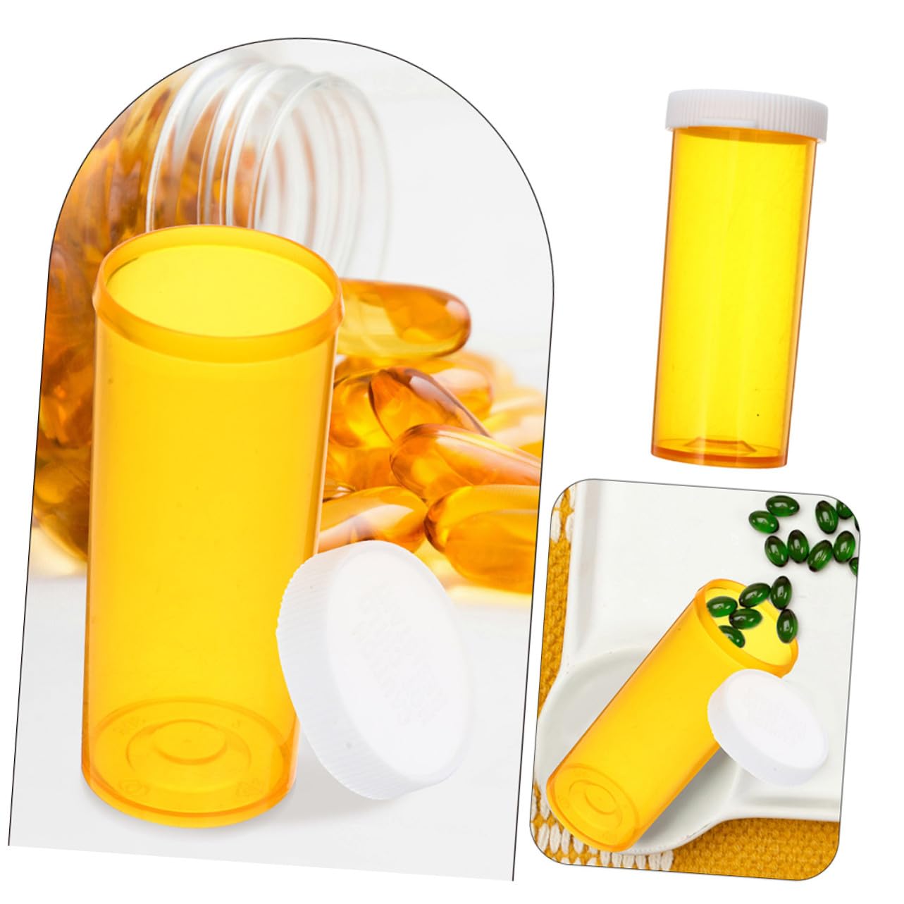 Organizer per Pillole da Viaggio 10 Pezzi, Contenitore Medicine Plastico Sigillo