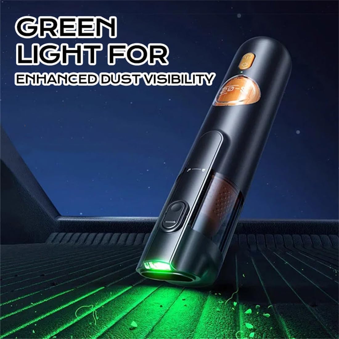 5-in-1 Smart Handheld Vacuum Cleaner Kit, 2026 Upgraded Portable Mini Cordless Car Vacuum with 15000pa Suction Power, Type-C Charge, Blowing & Inflating 2 Modes, for Car & Home (Black)