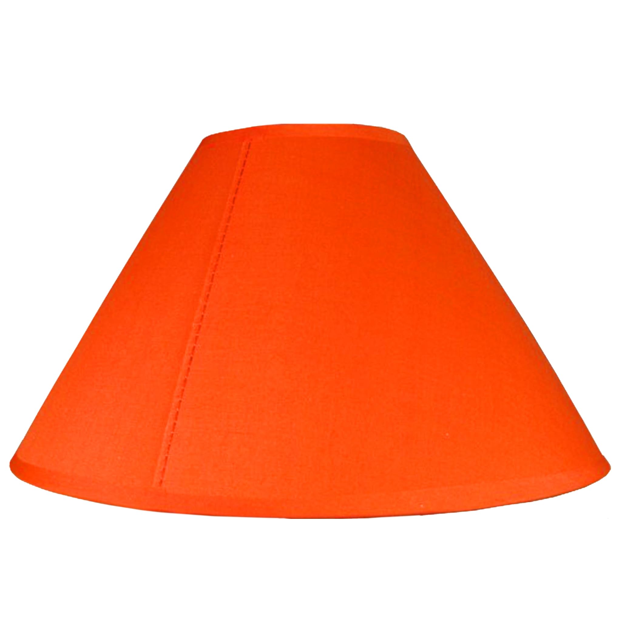 Loxton Lighting Empire Cotton Coolie Lamp Shades for Table Lamps and Pendant Ceiling Lights - 35cm Dia (Orange) [Energy Class A]