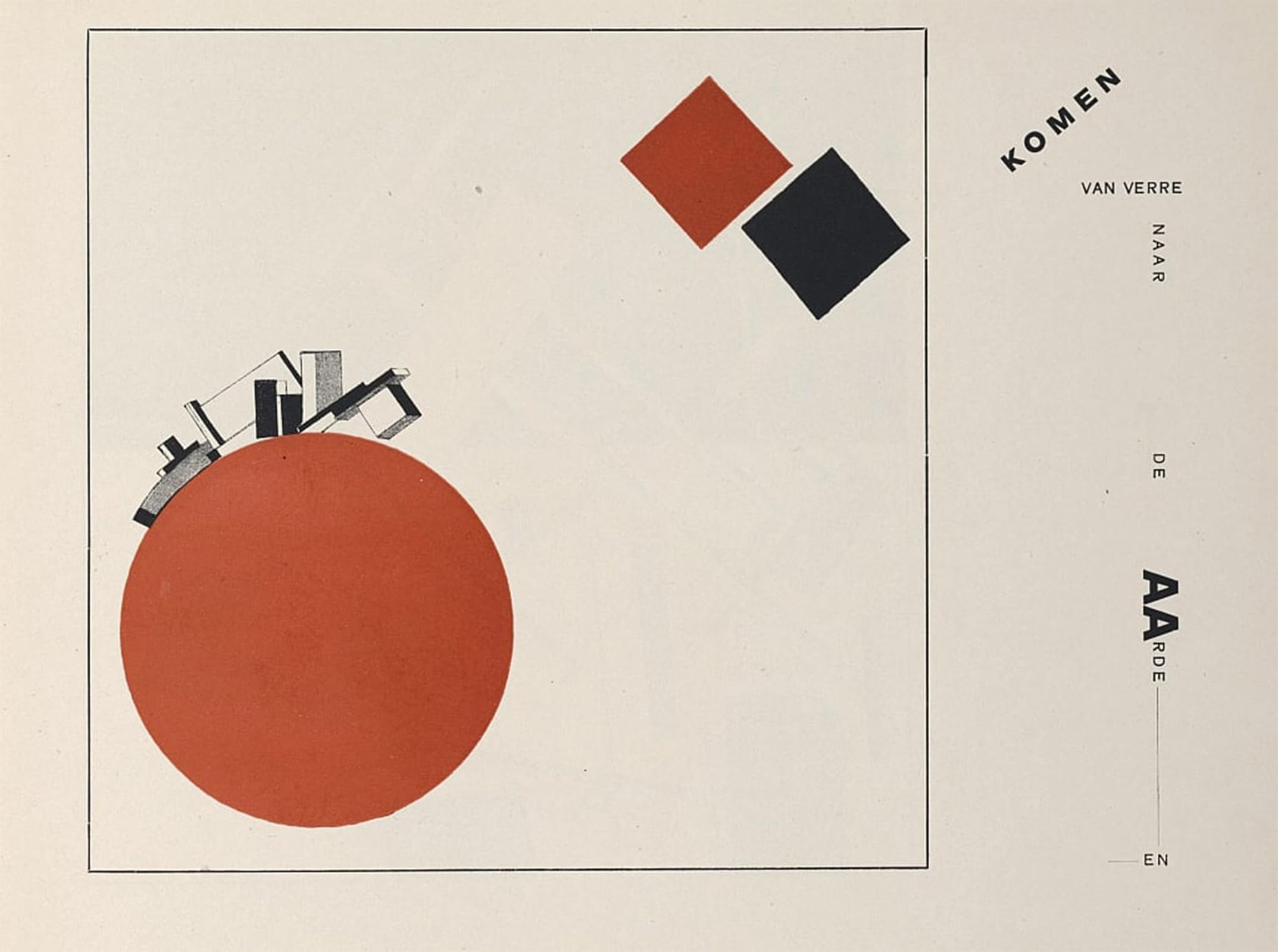 Impression Sur Toile Lissitzky - Décoration Murale Moderne pour Bureau Épuré